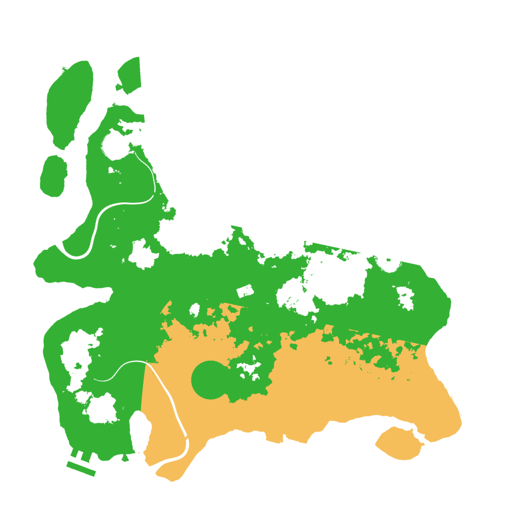 Biome Rust Map: Procedural Map, Size: 3500, Seed: 4824698