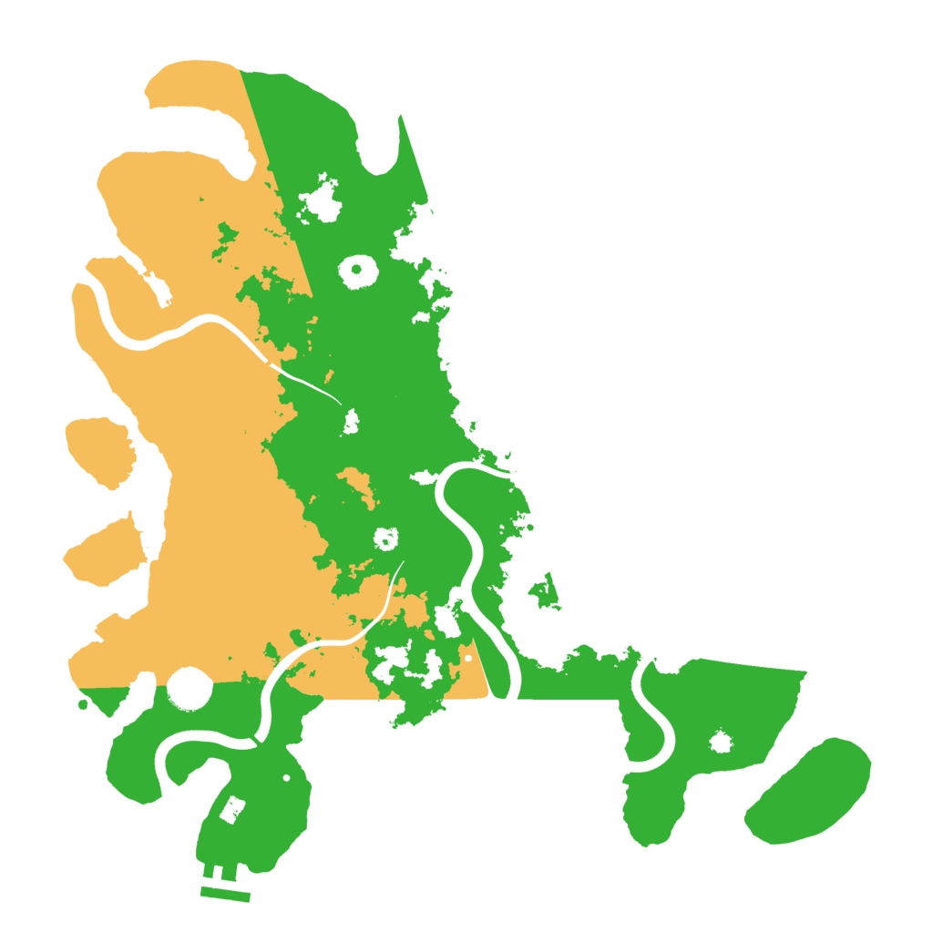 Biome Rust Map: Procedural Map, Size: 3800, Seed: 1285490721