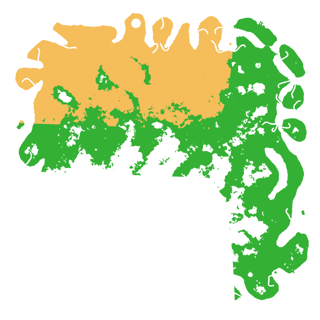 Biome Rust Map: Procedural Map, Size: 6000, Seed: 50985588