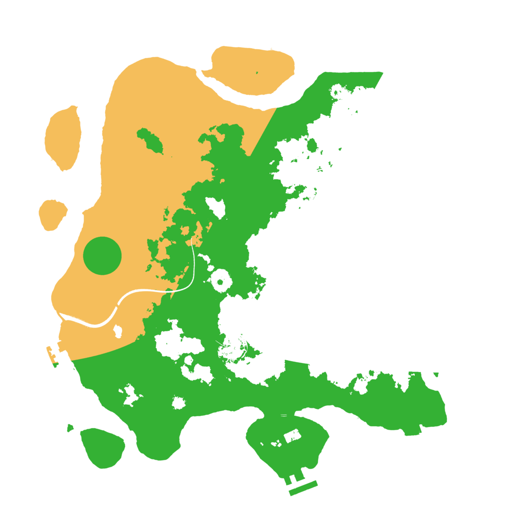 Biome Rust Map: Procedural Map, Size: 3500, Seed: 2495894