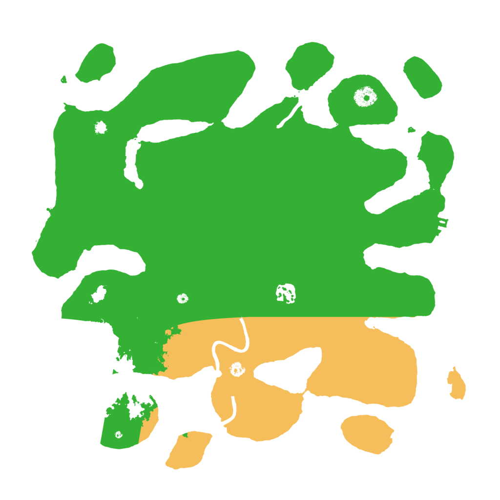 Biome Rust Map: Procedural Map, Size: 3550, Seed: 520043