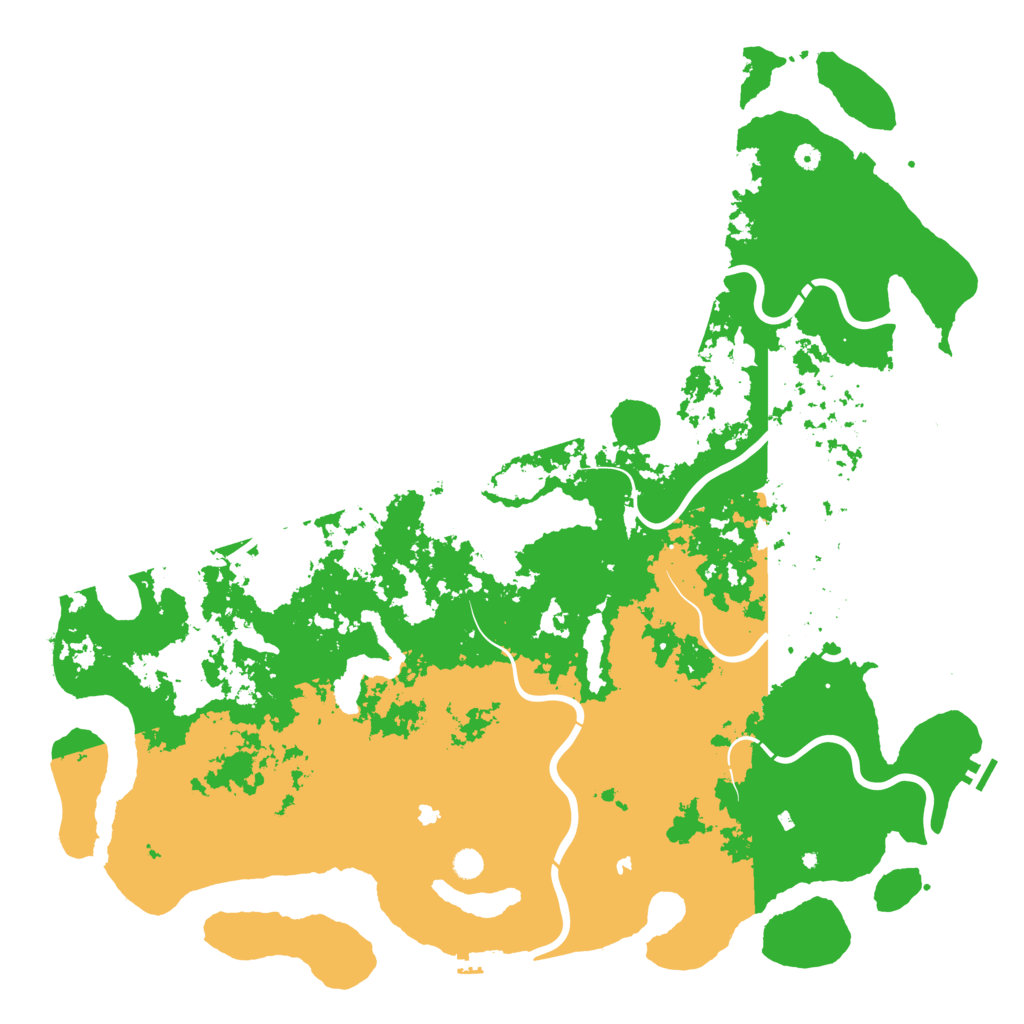 Biome Rust Map: Procedural Map, Size: 6000, Seed: 133772069