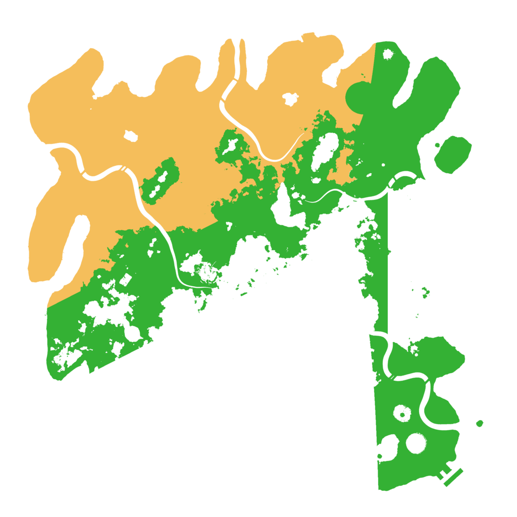 Biome Rust Map: Procedural Map, Size: 4500, Seed: 4343592