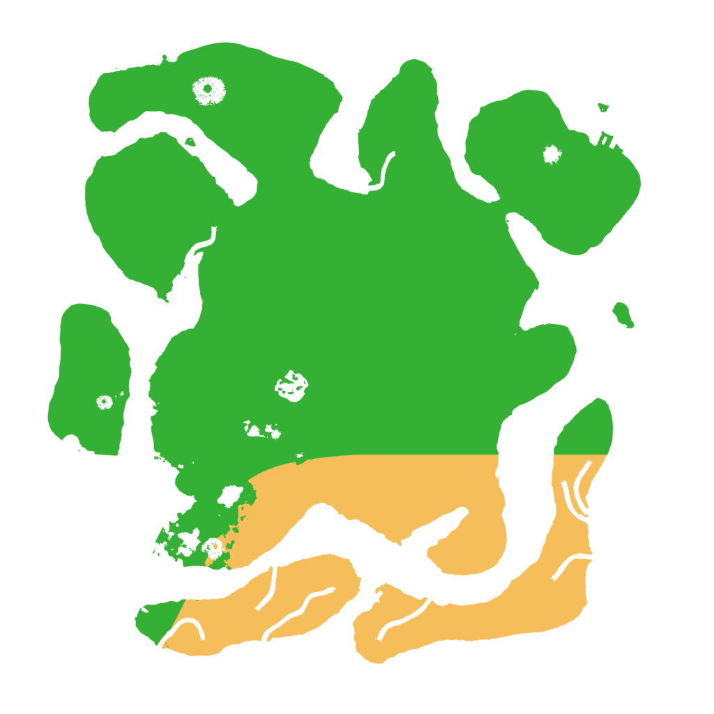 Biome Rust Map: Procedural Map, Size: 3500, Seed: 757545