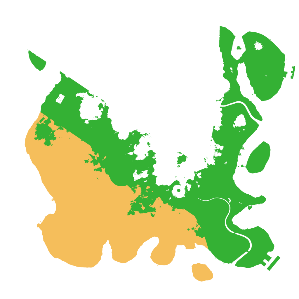 Biome Rust Map: Procedural Map, Size: 3500, Seed: 5410186