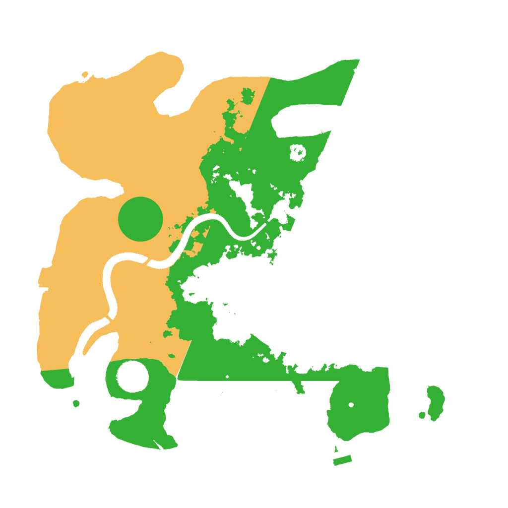 Biome Rust Map: Procedural Map, Size: 3000, Seed: 73668