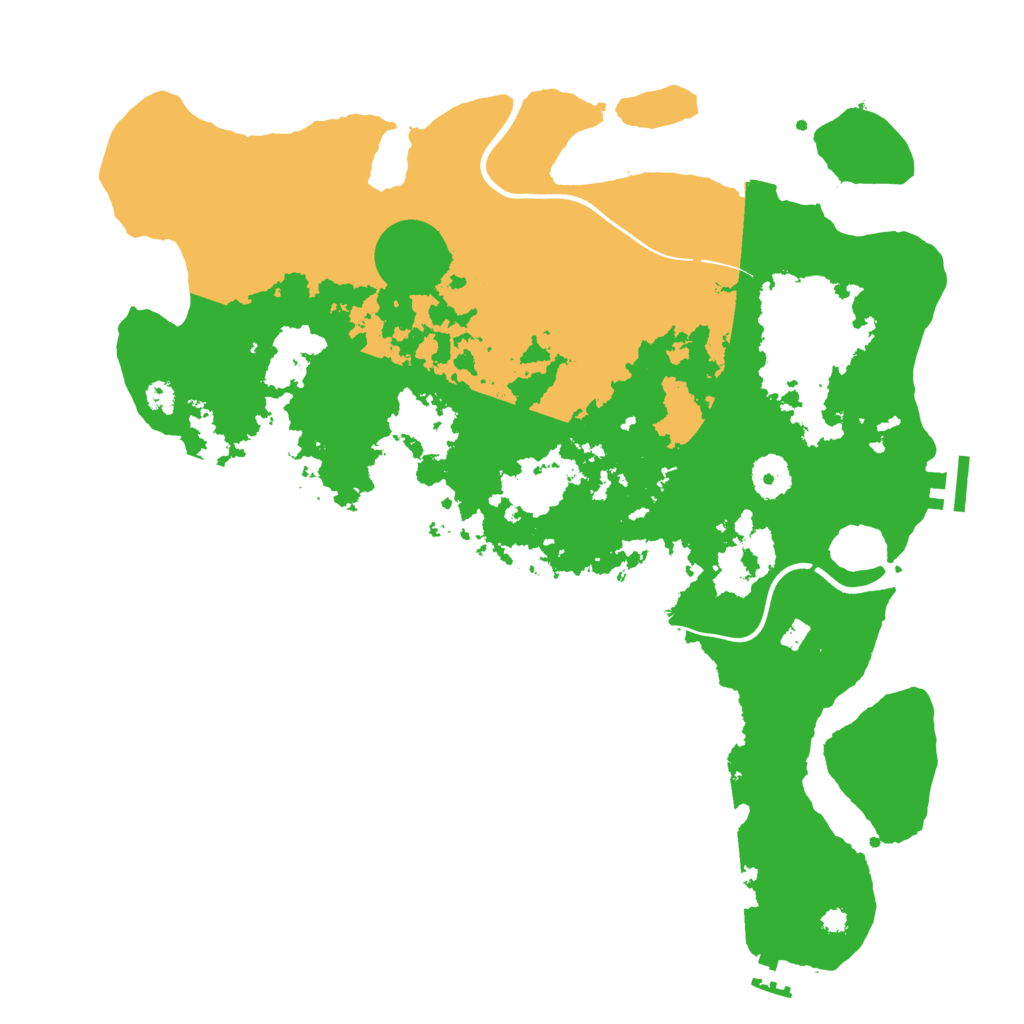Biome Rust Map: Procedural Map, Size: 3700, Seed: 26917