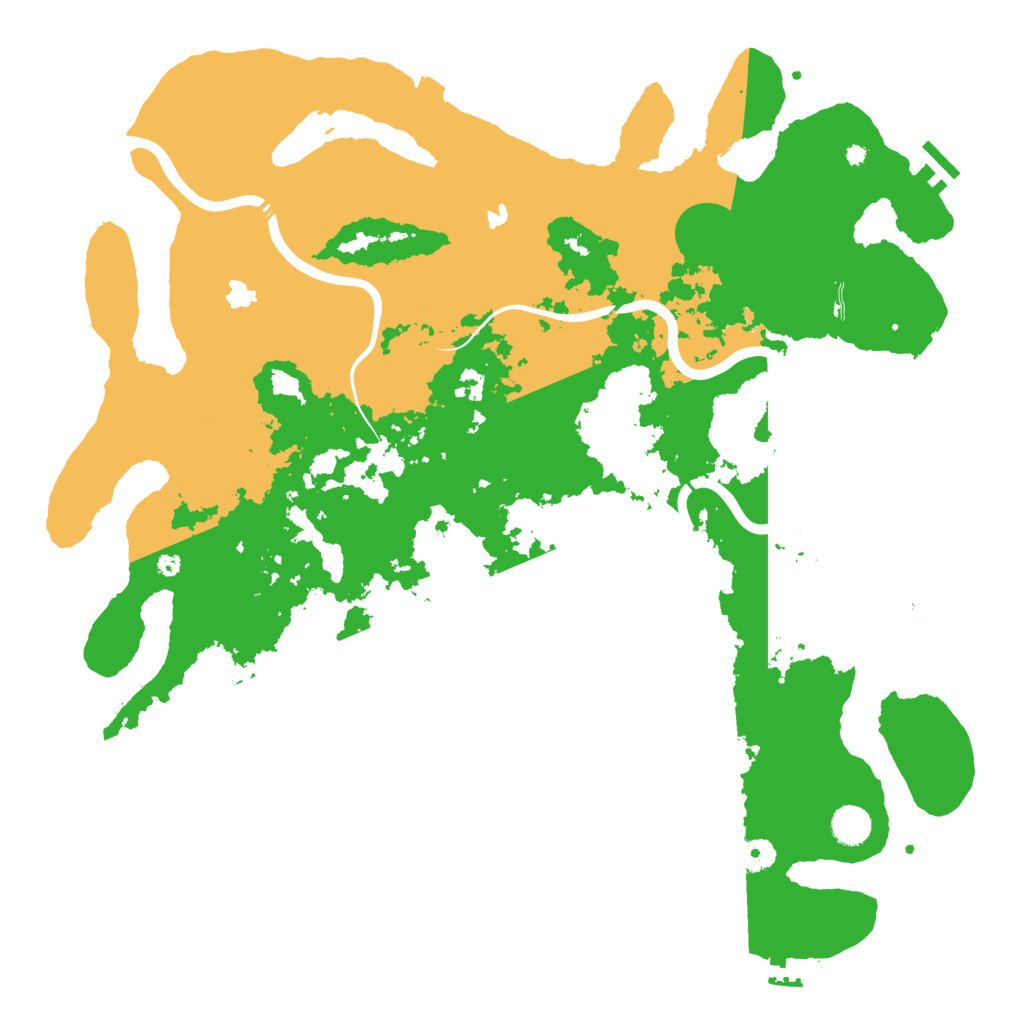 Biome Rust Map: Procedural Map, Size: 4500, Seed: 4570482