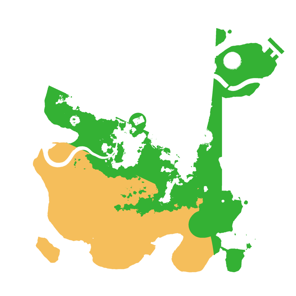 Biome Rust Map: Procedural Map, Size: 3000, Seed: 478647