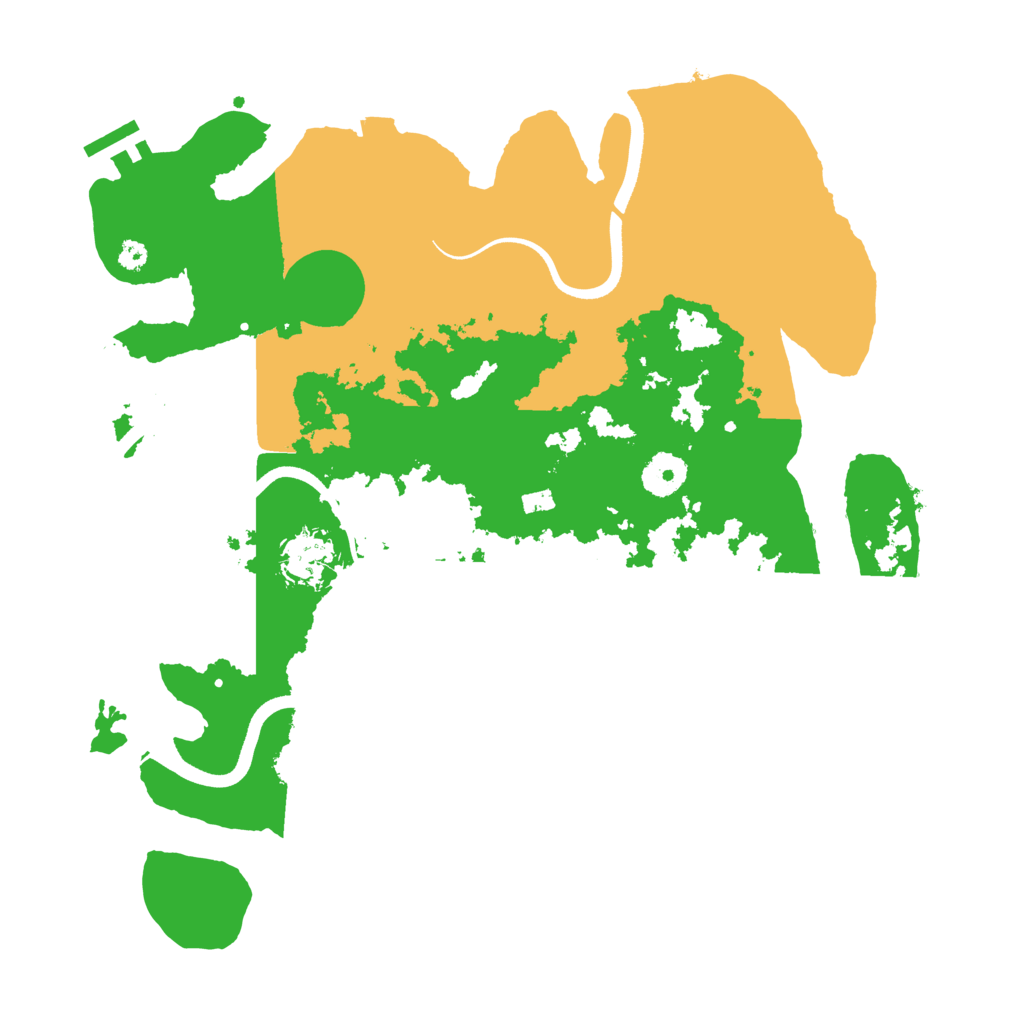 Biome Rust Map: Procedural Map, Size: 3550, Seed: 255193