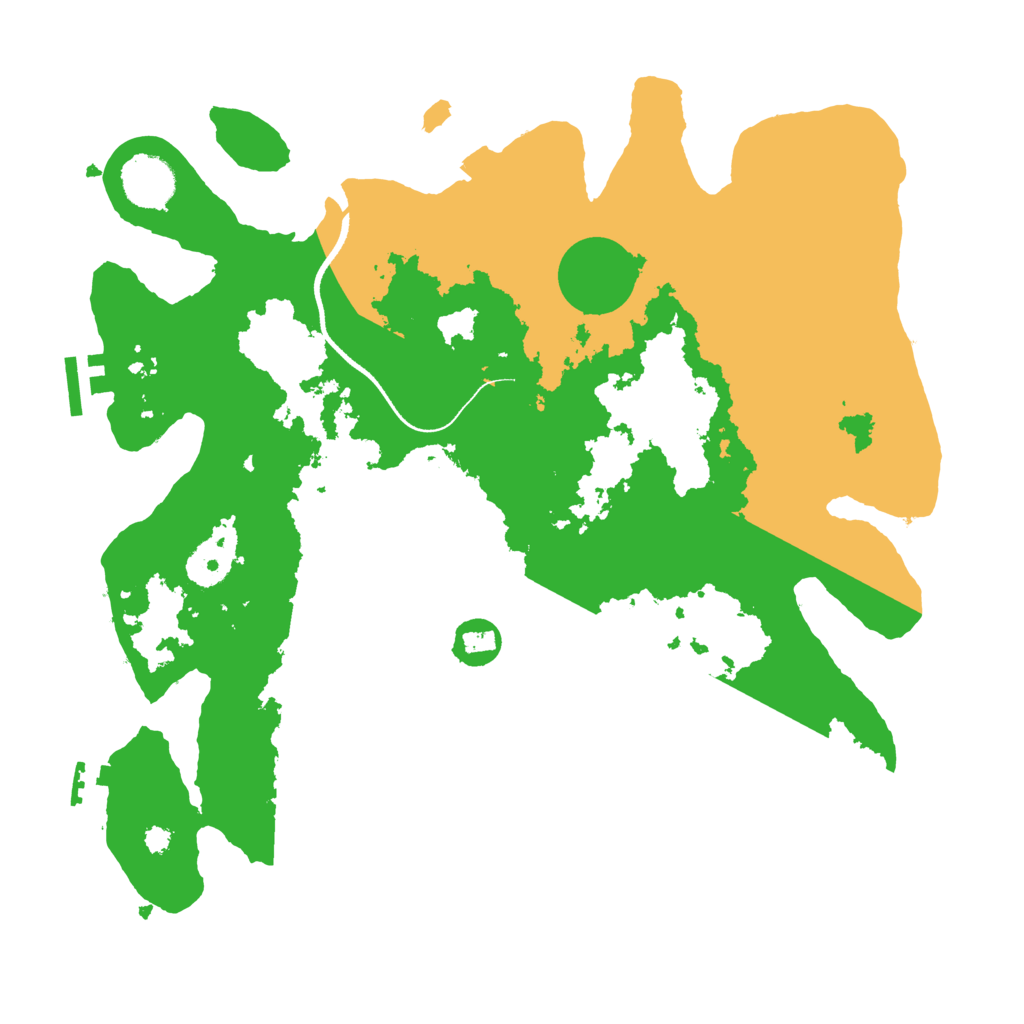 Biome Rust Map: Procedural Map, Size: 3500, Seed: 125221211