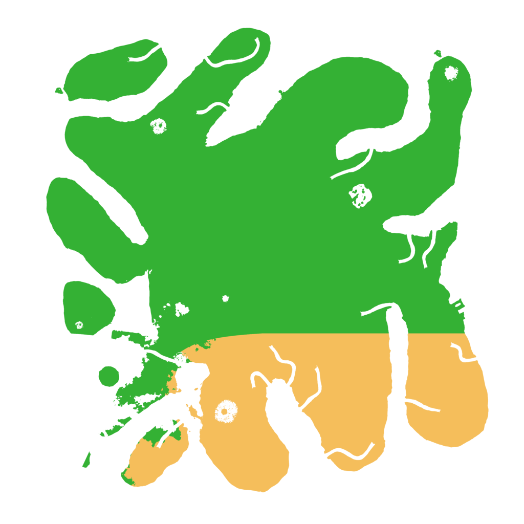 Biome Rust Map: Procedural Map, Size: 3500, Seed: 51500