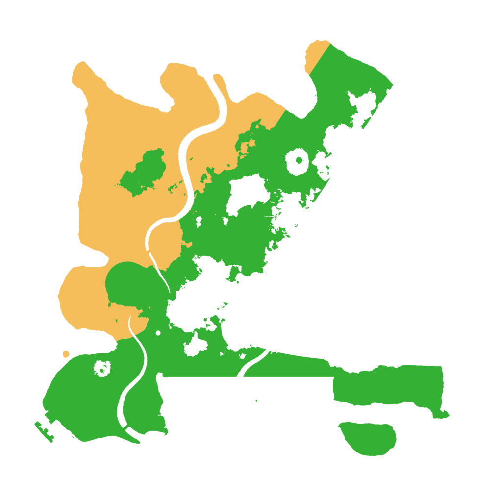 Biome Rust Map: Procedural Map, Size: 3000, Seed: 2435424