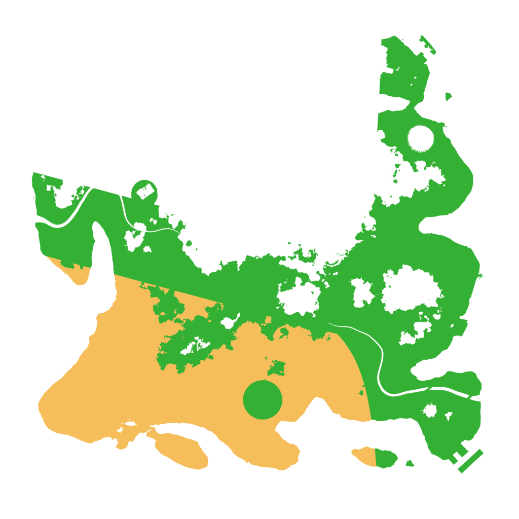 Biome Rust Map: Procedural Map, Size: 3500, Seed: 473855