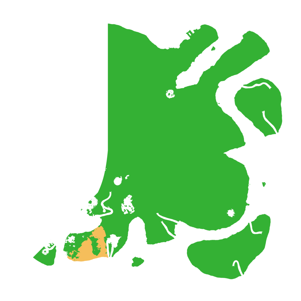 Biome Rust Map: Procedural Map, Size: 3550, Seed: 818516