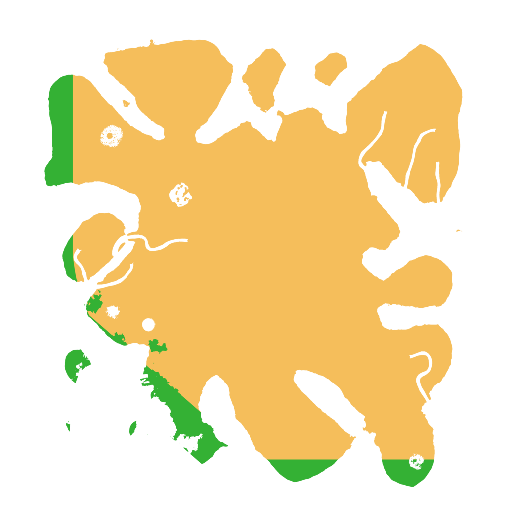 Biome Rust Map: Procedural Map, Size: 3500, Seed: 337426