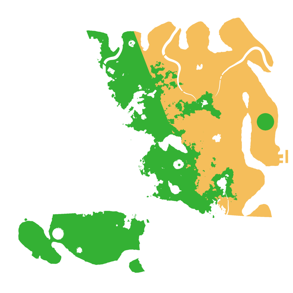 Biome Rust Map: Procedural Map, Size: 4500, Seed: 3798122