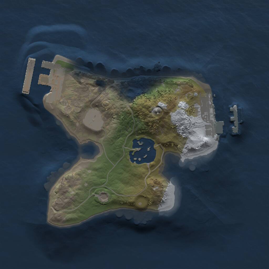 Rust Map: Procedural Map, Size: 1500, Seed: 138, 4 Monuments