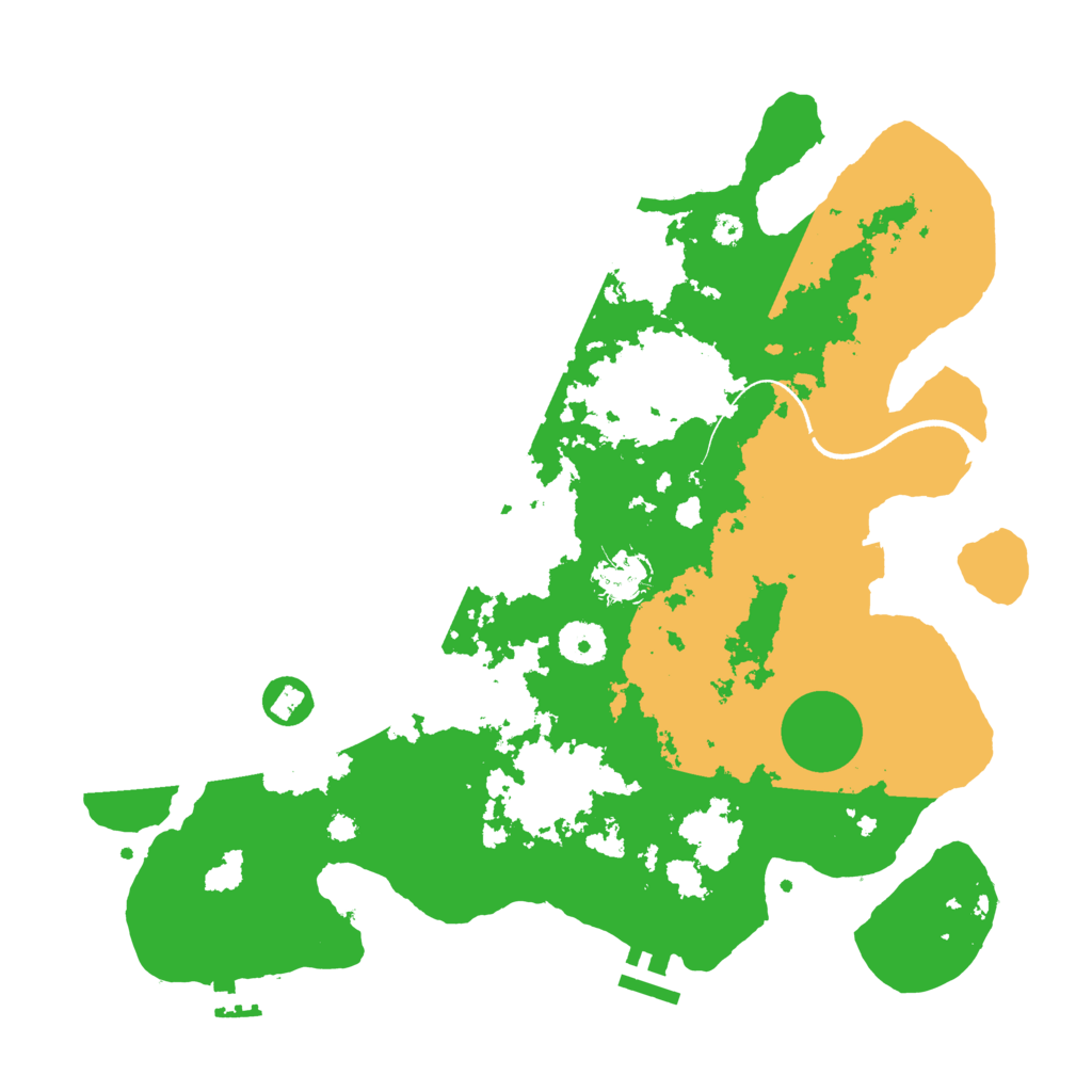Biome Rust Map: Procedural Map, Size: 3550, Seed: 948555