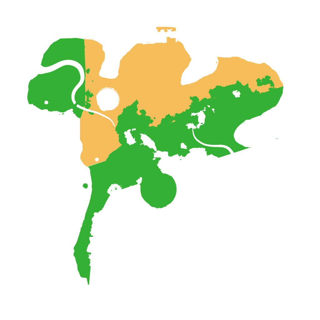 Biome Rust Map: Procedural Map, Size: 2500, Seed: 11119