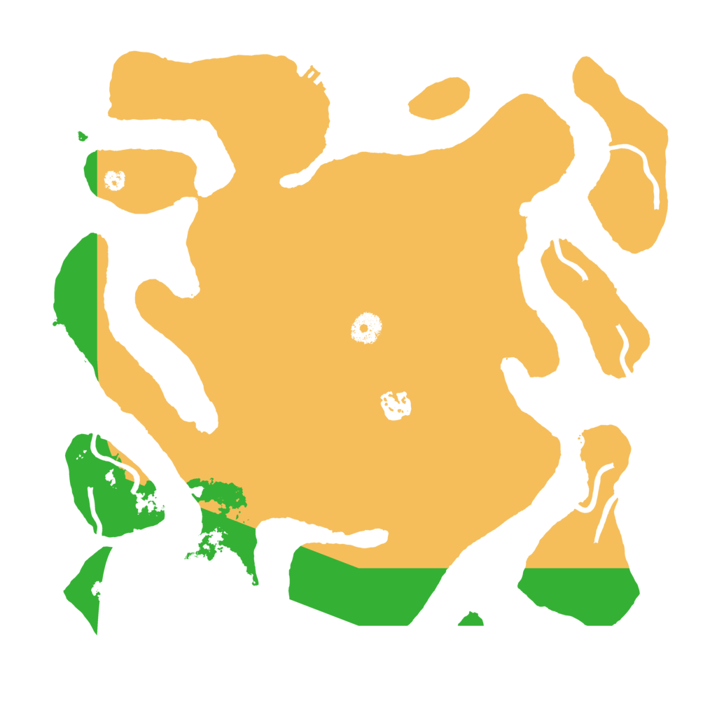 Biome Rust Map: Procedural Map, Size: 3550, Seed: 354138