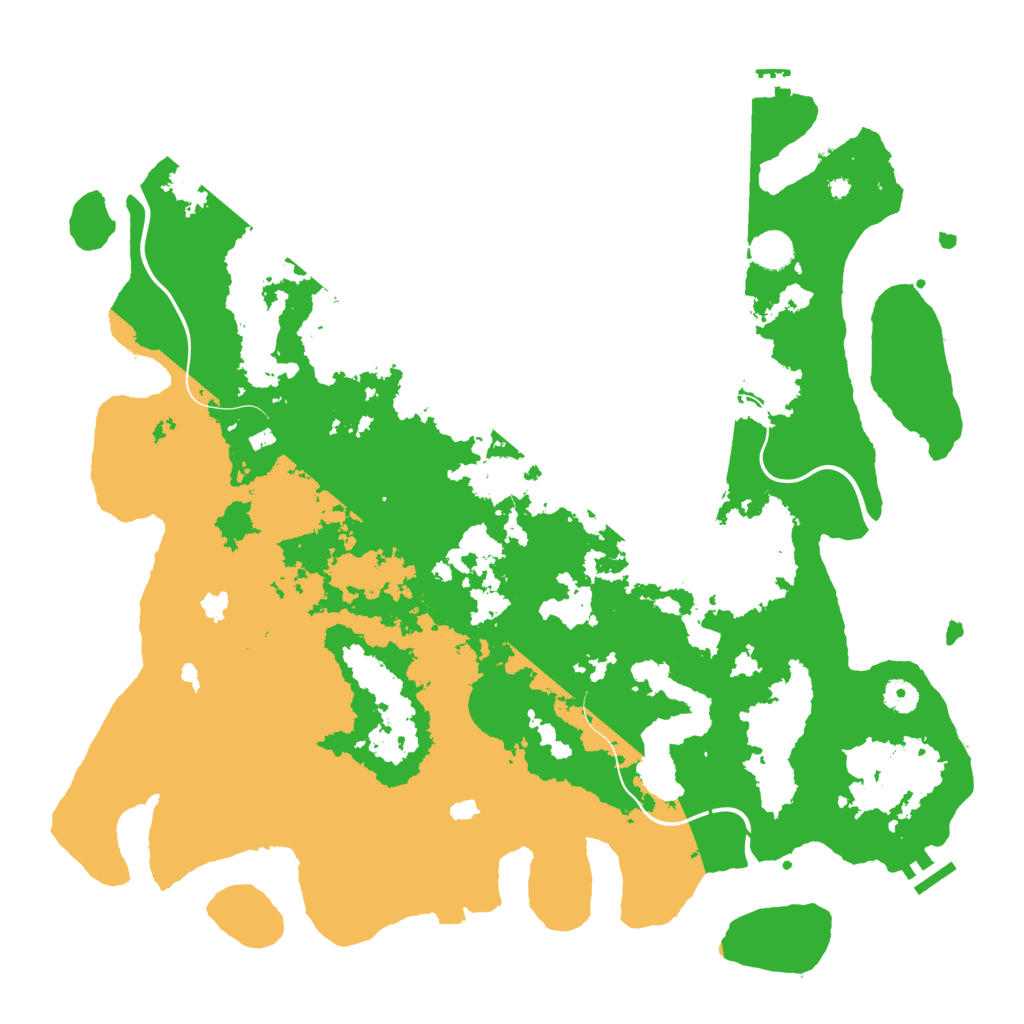 Biome Rust Map: Procedural Map, Size: 4500, Seed: 5238020