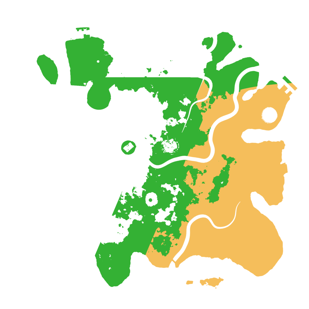 Biome Rust Map: Procedural Map, Size: 3500, Seed: 4849610