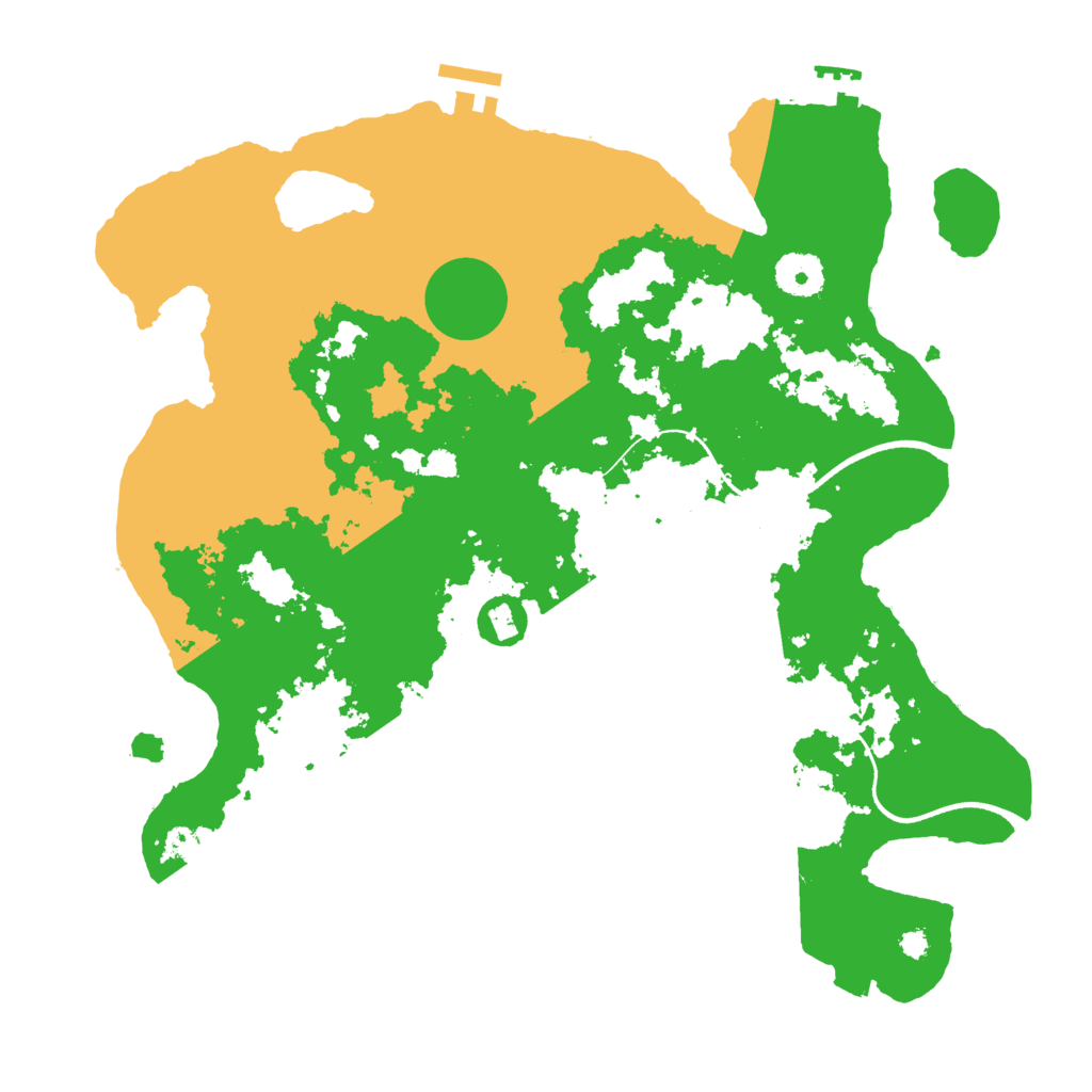 Biome Rust Map: Procedural Map, Size: 3500, Seed: 1360081743