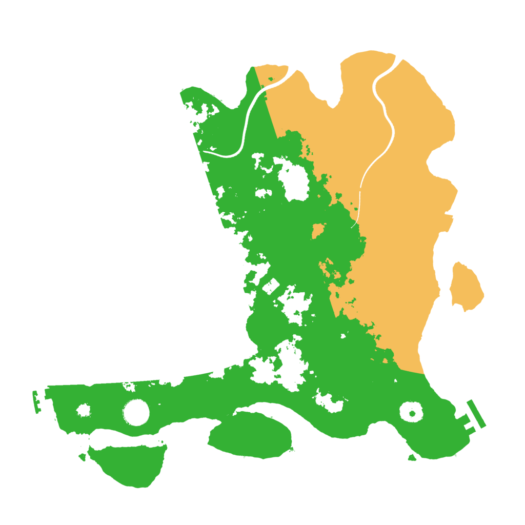 Biome Rust Map: Procedural Map, Size: 3500, Seed: 2652130