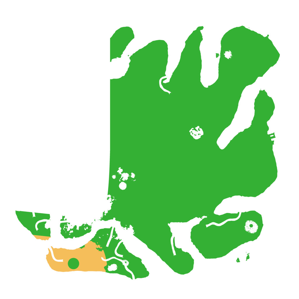 Biome Rust Map: Procedural Map, Size: 3500, Seed: 20220124