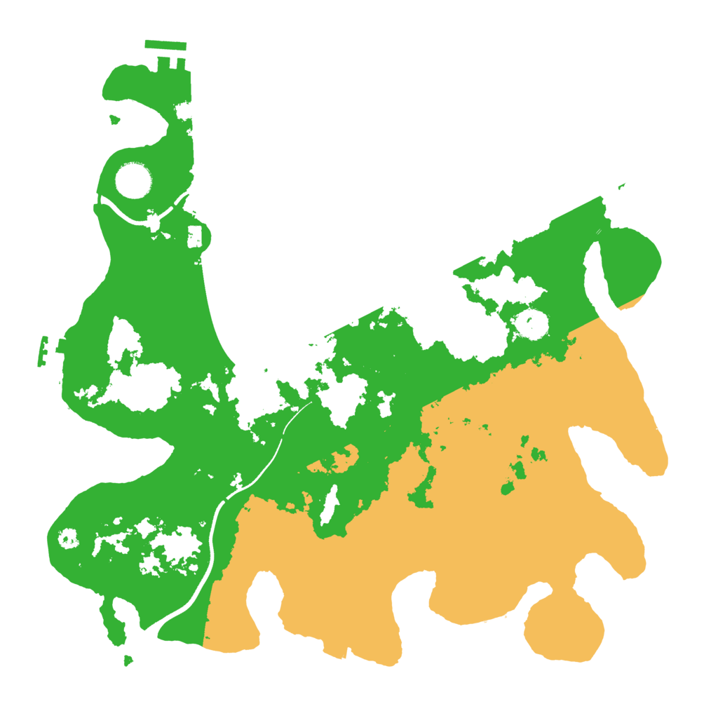 Biome Rust Map: Procedural Map, Size: 3500, Seed: 660782