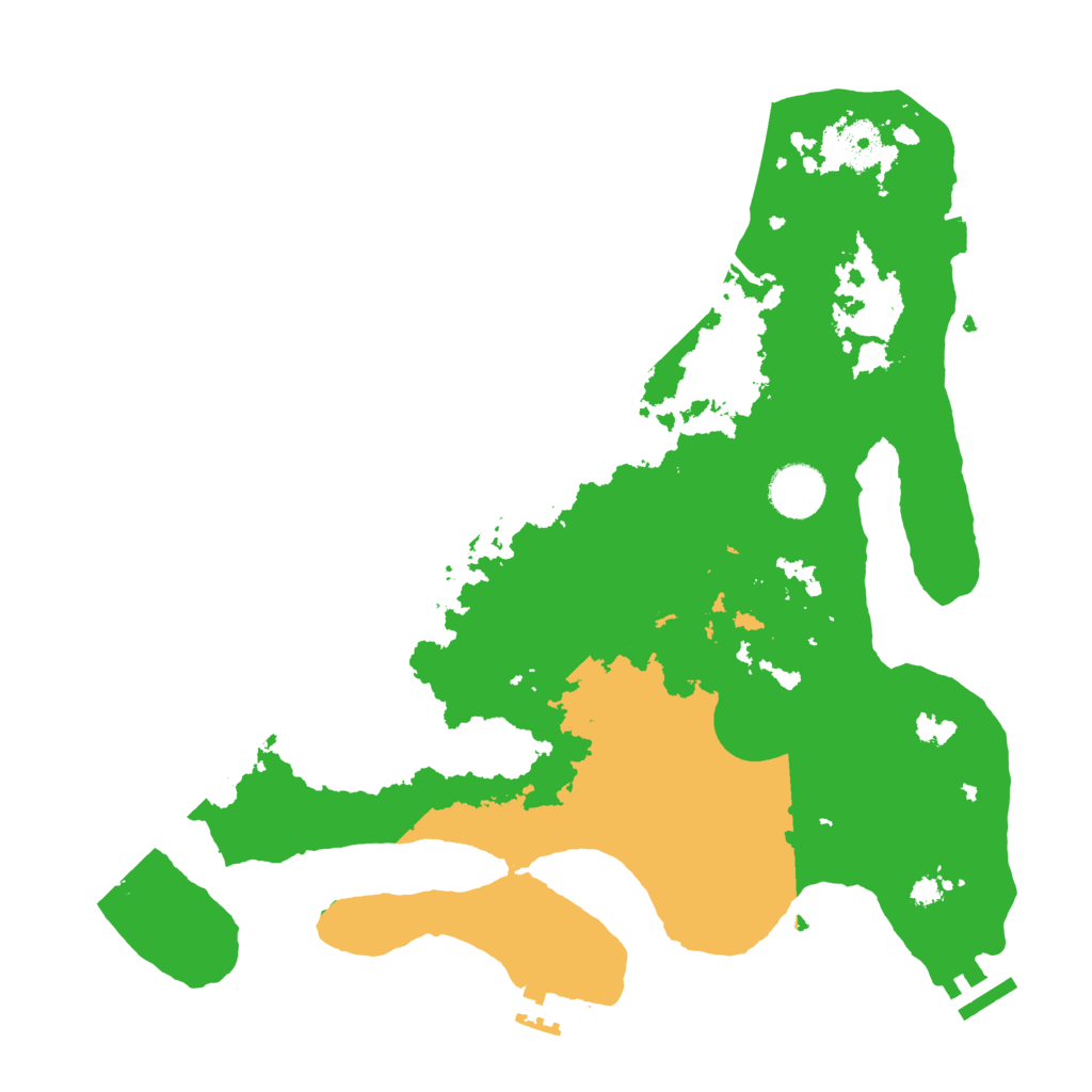 Biome Rust Map: Procedural Map, Size: 3500, Seed: 245335