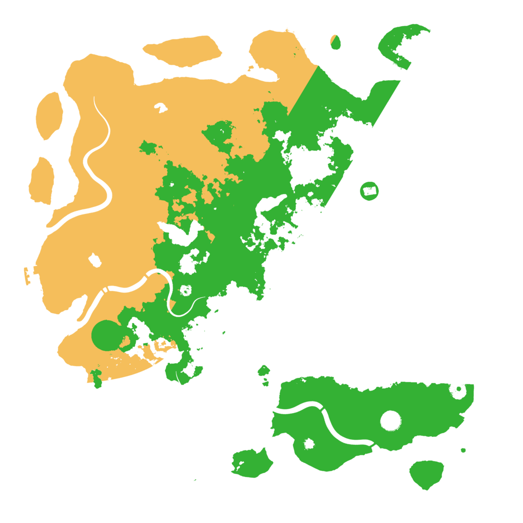 Biome Rust Map: Procedural Map, Size: 4500, Seed: 3039111