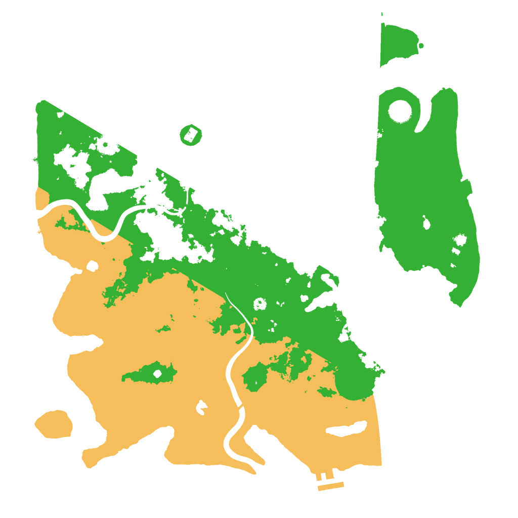 Biome Rust Map: Procedural Map, Size: 4000, Seed: 13086