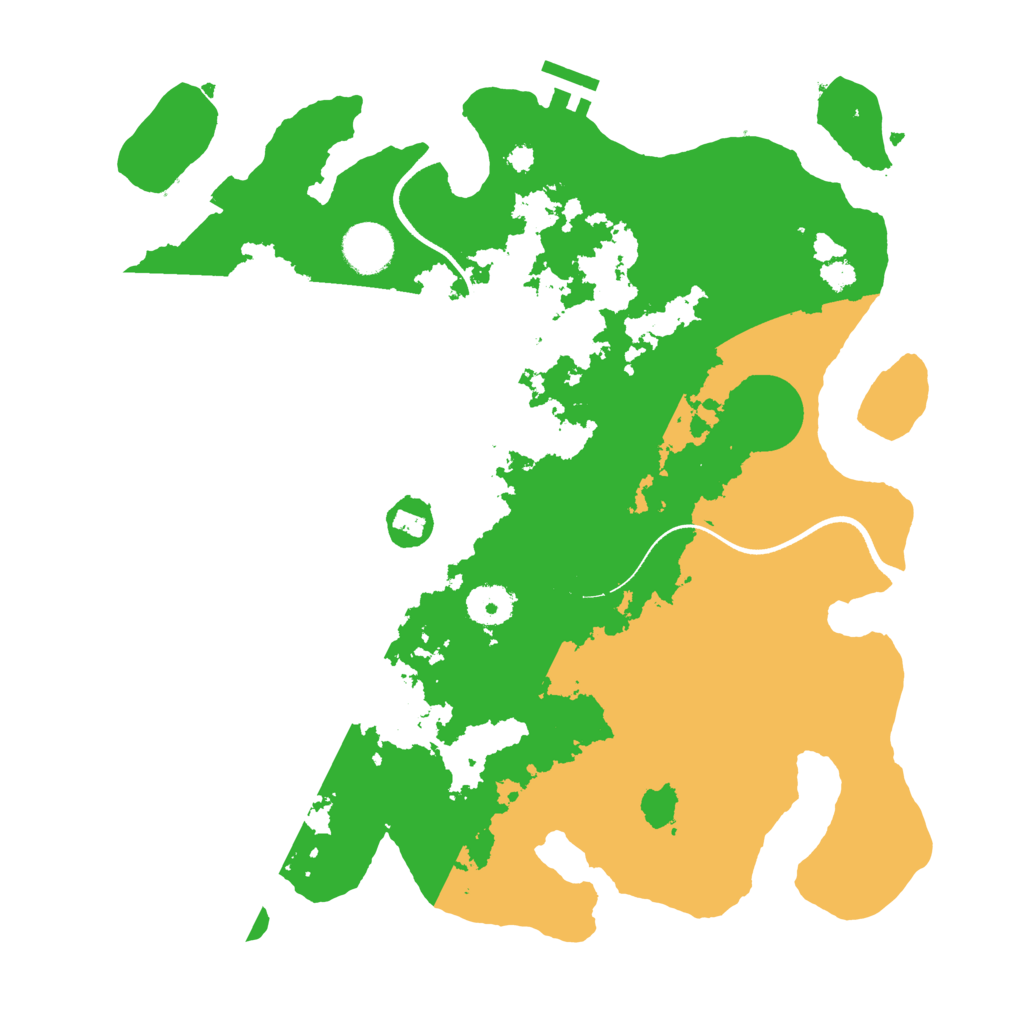 Biome Rust Map: Procedural Map, Size: 3550, Seed: 866094