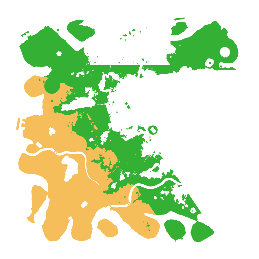 Biome Rust Map: Procedural Map, Size: 4500, Seed: 2733838