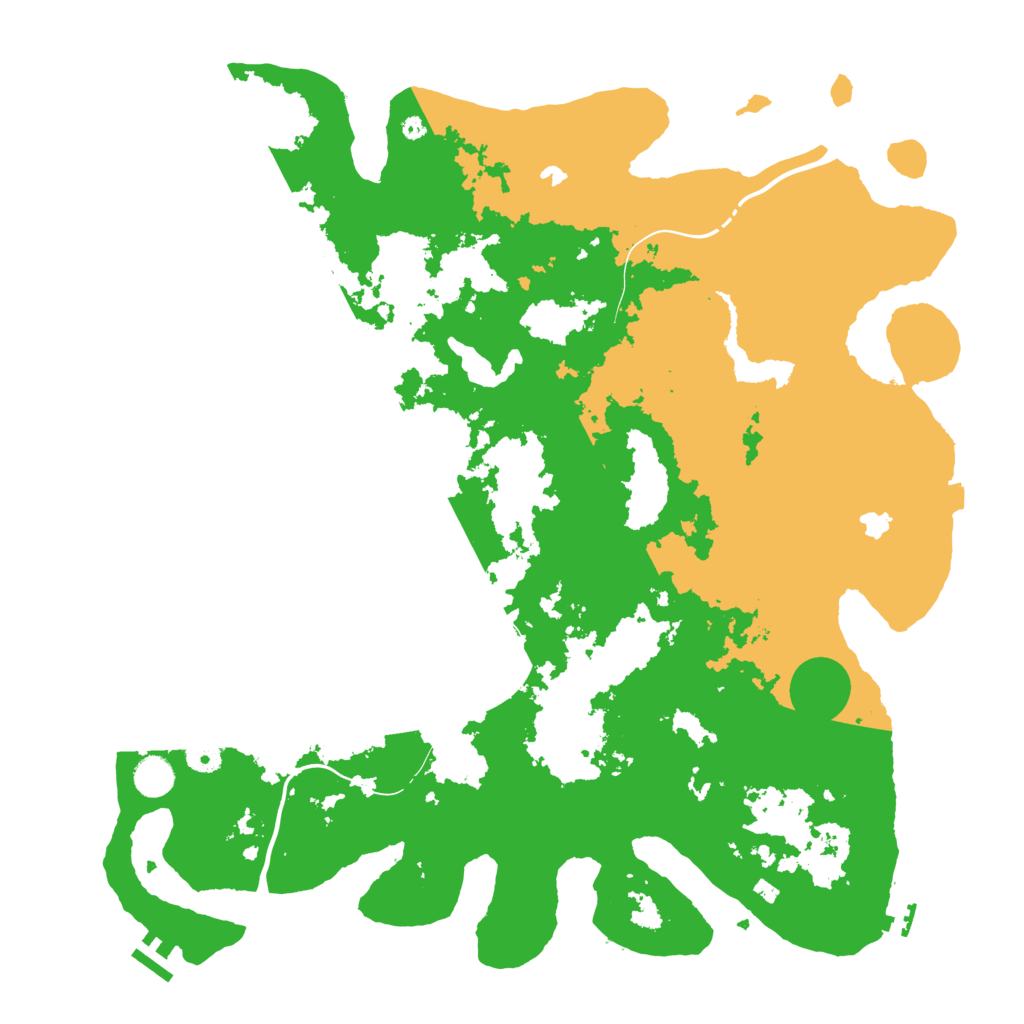 Biome Rust Map: Procedural Map, Size: 4500, Seed: 2153096