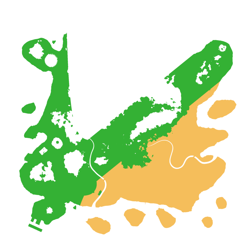 Biome Rust Map: Procedural Map, Size: 3500, Seed: 502617449