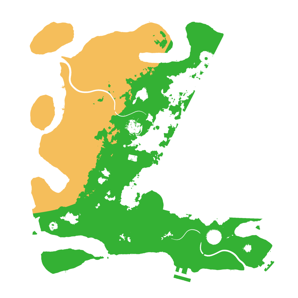 Biome Rust Map: Procedural Map, Size: 3510, Seed: 3274372