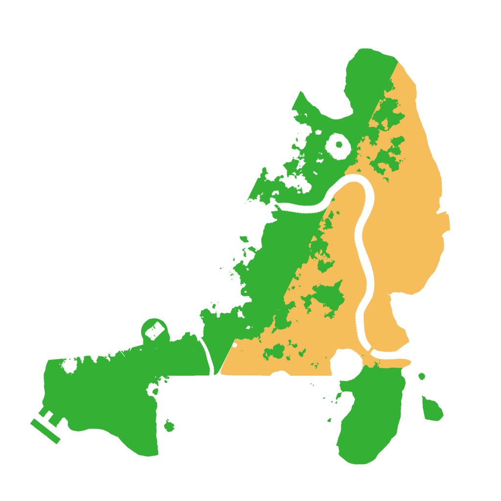 Biome Rust Map: Procedural Map, Size: 3000, Seed: 50439129