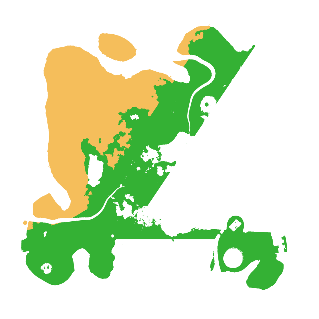 Biome Rust Map: Procedural Map, Size: 3000, Seed: 411060