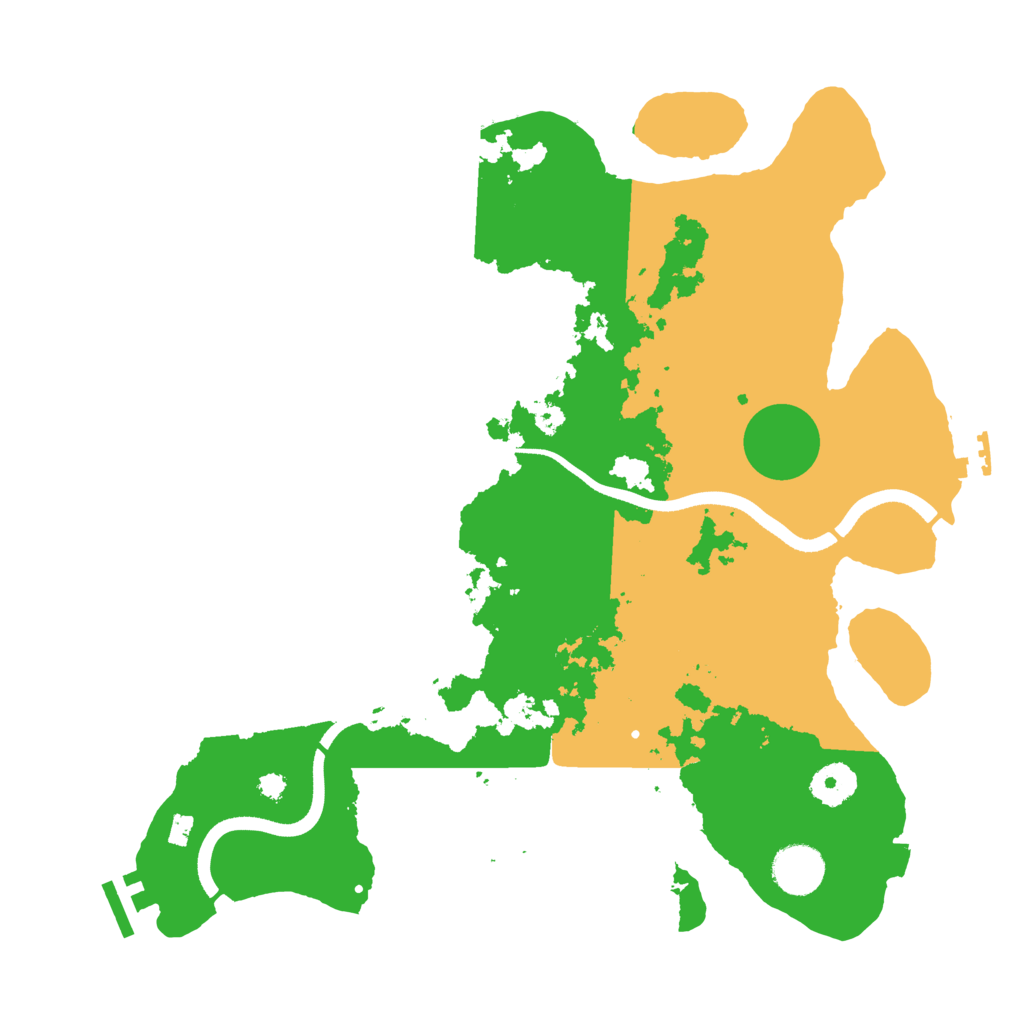 Biome Rust Map: Procedural Map, Size: 3550, Seed: 486735