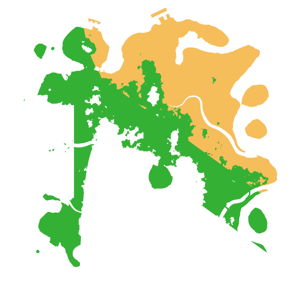 Biome Rust Map: Procedural Map, Size: 3550, Seed: 274454