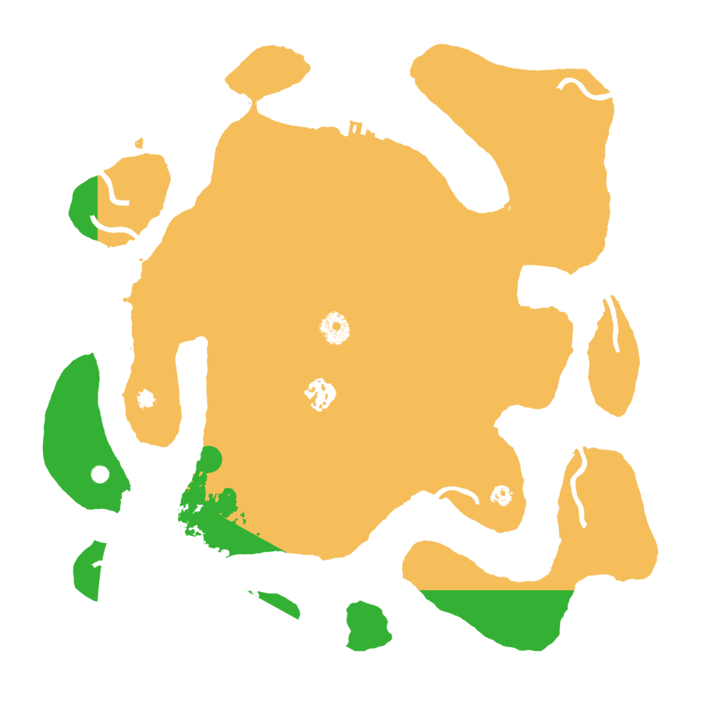 Biome Rust Map: Procedural Map, Size: 3500, Seed: 606966