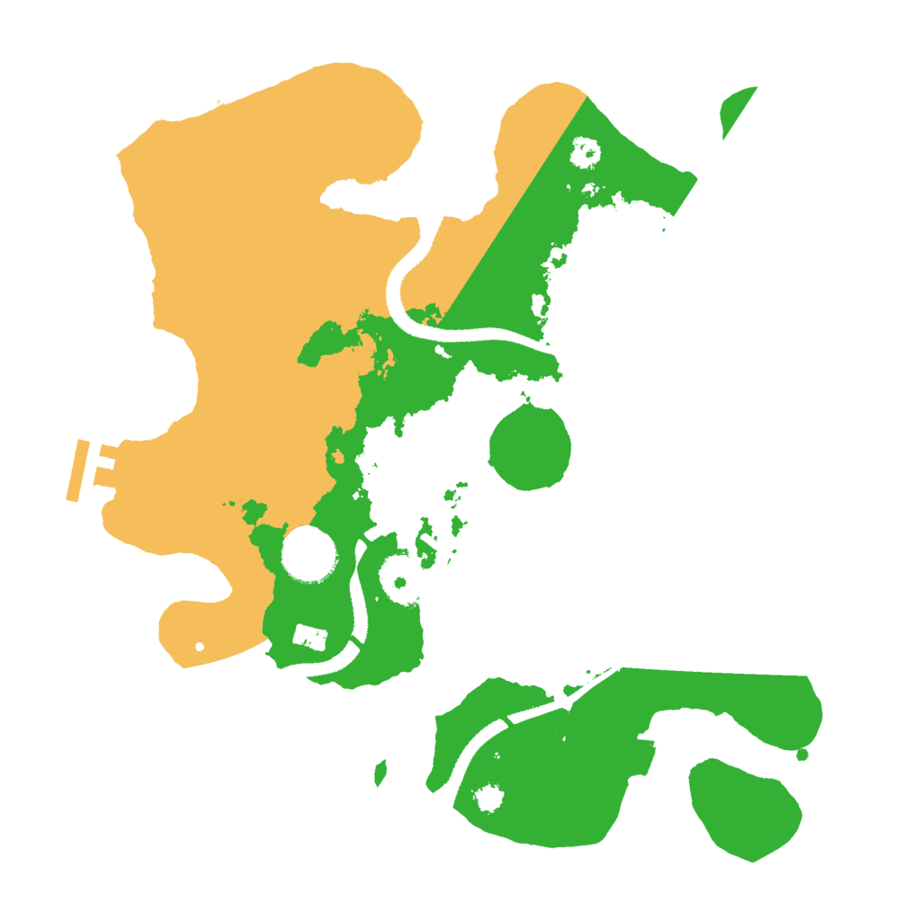 Biome Rust Map: Procedural Map, Size: 3000, Seed: 960583
