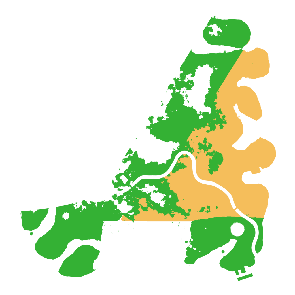 Biome Rust Map: Procedural Map, Size: 3800, Seed: 31881223