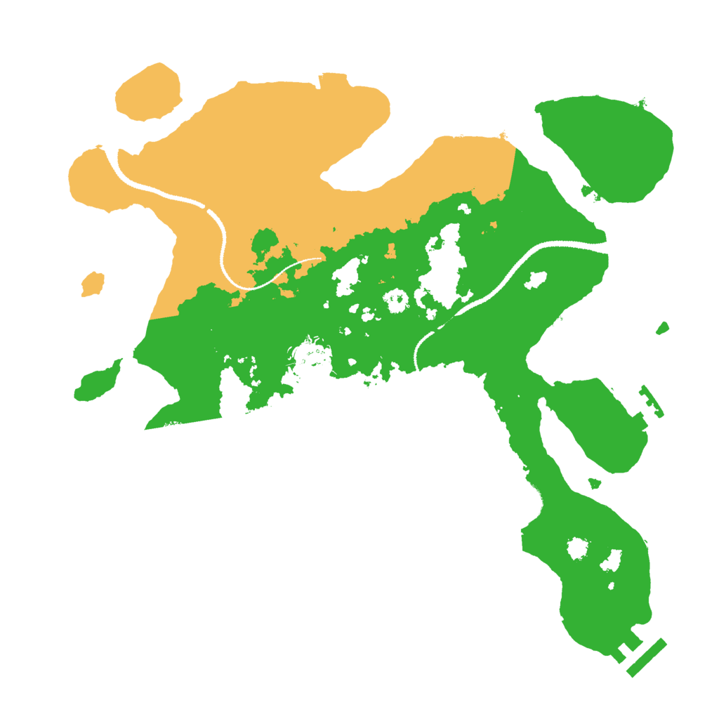 Biome Rust Map: Procedural Map, Size: 3000, Seed: 1879463