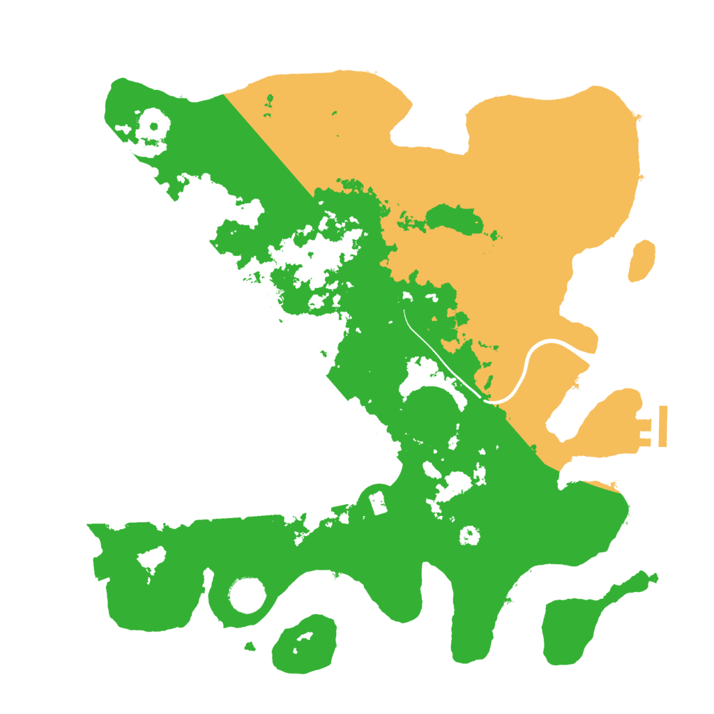 Biome Rust Map: Procedural Map, Size: 3500, Seed: 857227136
