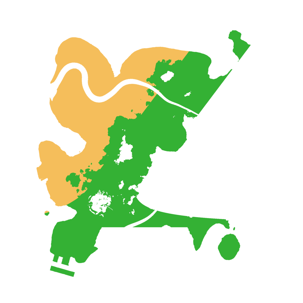 Biome Rust Map: Procedural Map, Size: 2500, Seed: 268268