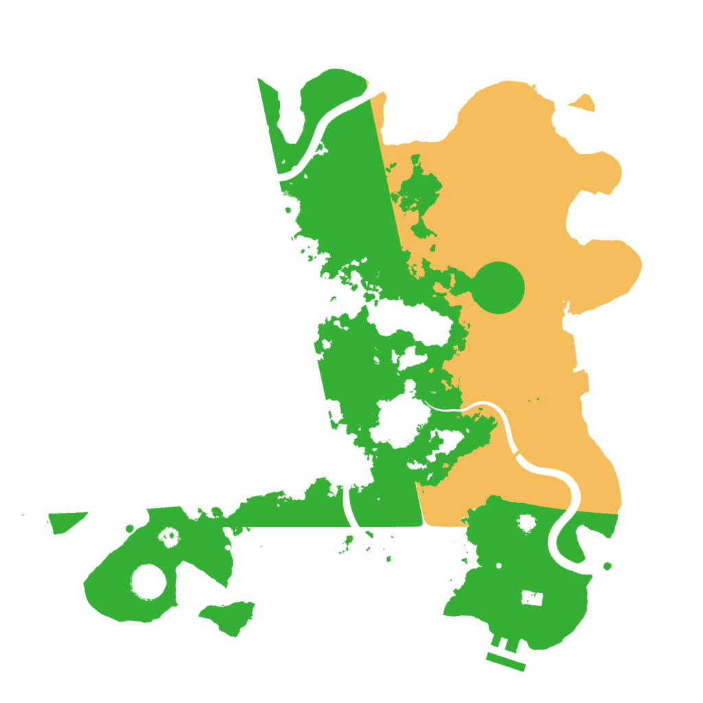 Biome Rust Map: Procedural Map, Size: 3550, Seed: 564305